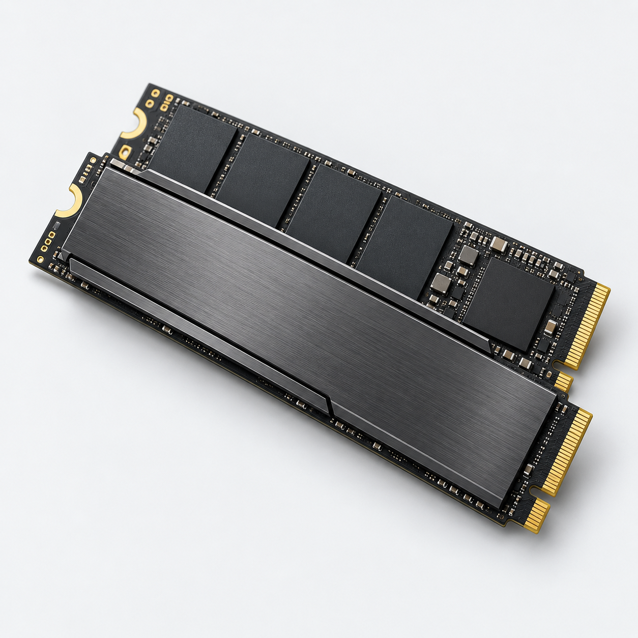 Dos unidades SSD M.2 NVMe de alto rendimiento